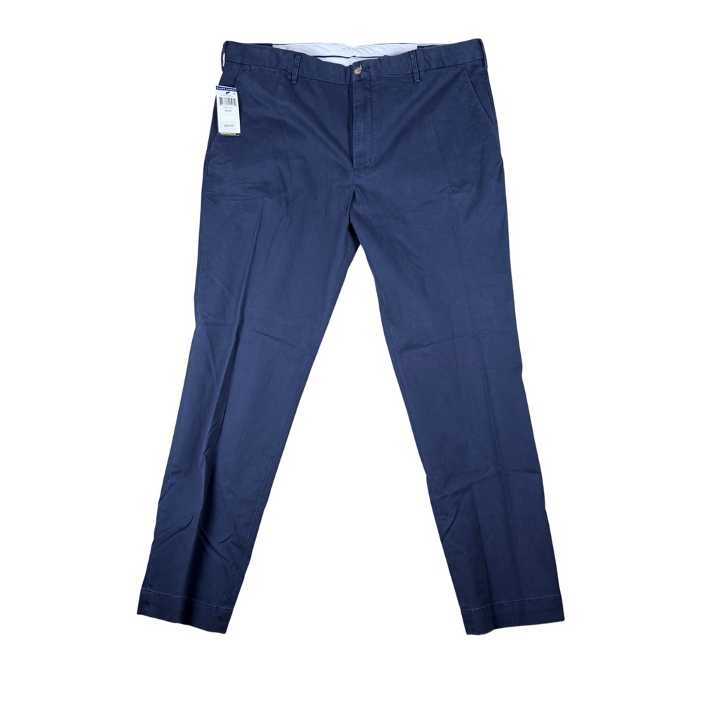 Polo Ralph Lauren Mens 40x32 Stretch Slim Fit Chino Pants Aviator Navy Blue NEW